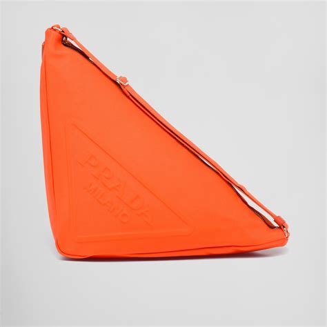 prada orange triangle bag|Prada triangle bag for sale.